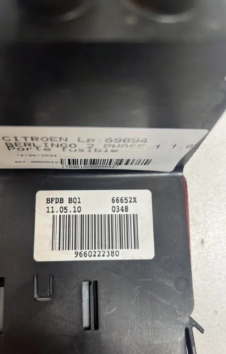Platine fusible habitacle Citroen BERLINGO MULTISPACE (B9) 1.6 hdi 90 (2010) 5 portes occasion