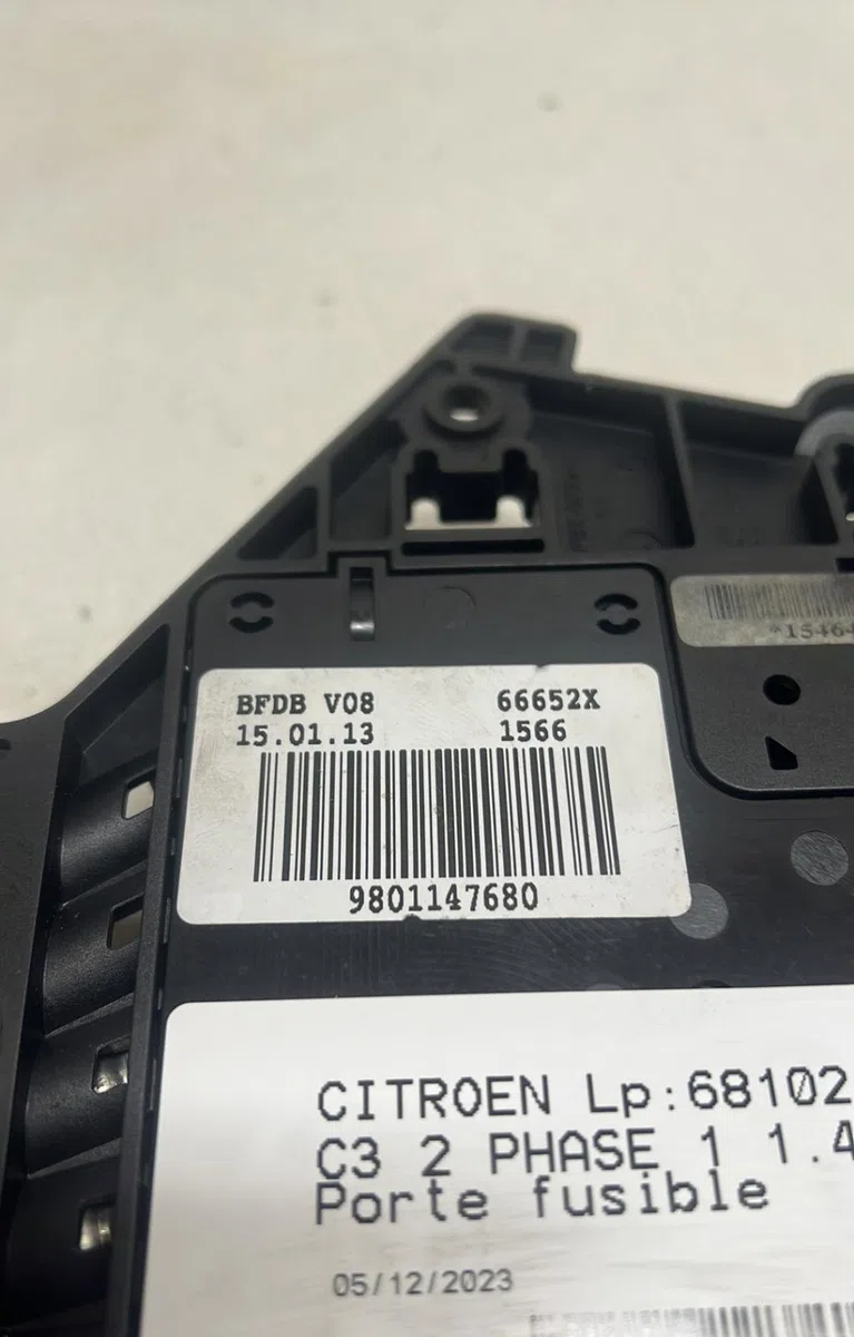 Platine fusible habitacle Citroen C3 II (SC_) 1.4 hdi 70 (sc8hzc, sc8hr0, sc8hp4) (2009) 5 portes occasion