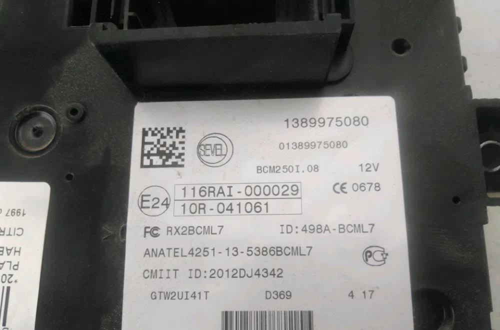 Platine fusible habitacle Citroen JUMPER Camionnette 2.0 bluehdi 130 (2015-2019) occasion
