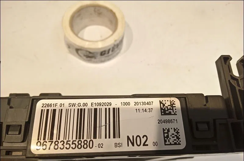 Platine fusible habitacle Peugeot 208 I (CA_, CC_) 1.2 vti 82 (2012) occasion