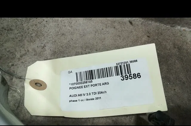Poignee ext porte arg Audi A6 C7 Avant (4G5, 4GD) 3.0 tdi (2011-2018) occasion