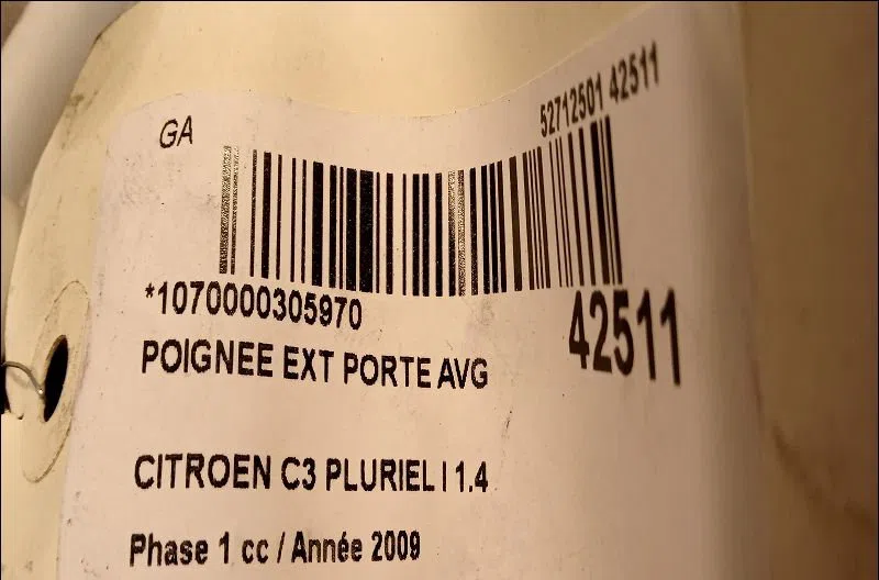 Poignee ext porte avg Citroen C3 Pluriel (HB_) 1.4 hdi (2004) 2 portes occasion