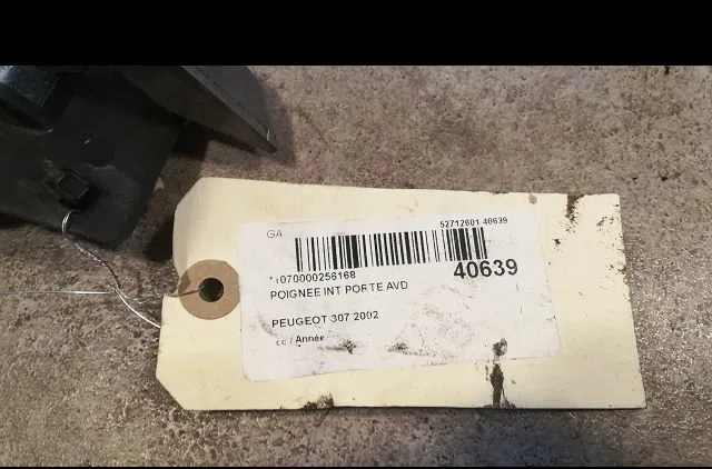 Poignee int porte avd Peugeot 307 (3A-C) 1.6 16v (2000-2007) 5 portes occasion