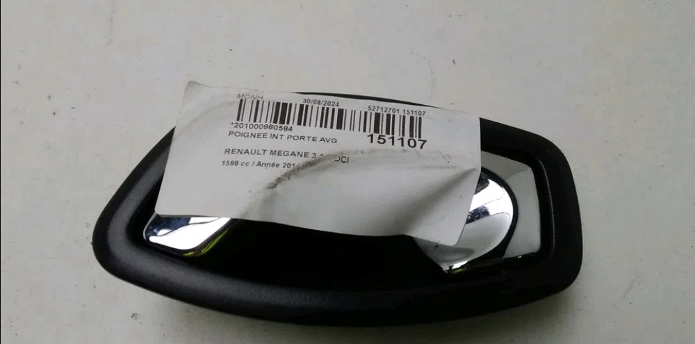 Poignee int porte avg Renault MEGANE III 3-5 portes (BZ0-1_, B3_) 1.6 dci (bz00, bz12, bz13) (2011-2015) 5 portes occasi