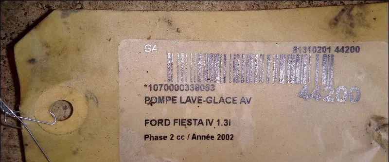 Pompe lave-glace avant Ford FIESTA IV (JA_, JB_) 1.3 i (1995-2002) occasion