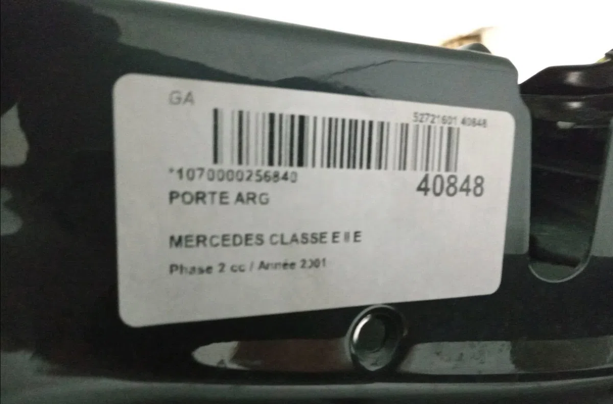 Porte arrière gauche Mercedes-benz CLASSE E (W210) E 220 cdi (210.006) (1998-1999) occasion