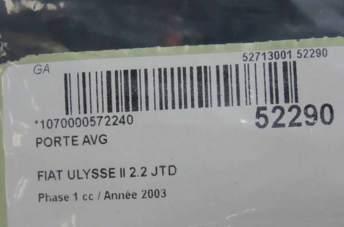 Porte avant gauche Fiat ULYSSE (179_) 2.2 jtd (2002-2006) occasion