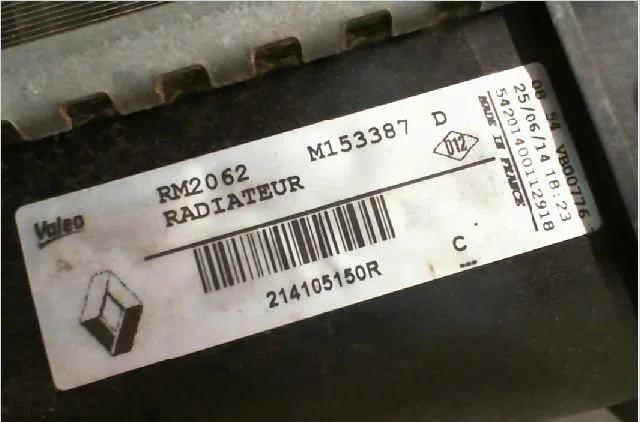 Radiateur Renault MEGANE III 3-5 portes (BZ0-1_, B3_) 1.2 tce (bz16, bz28) (2013) occasion