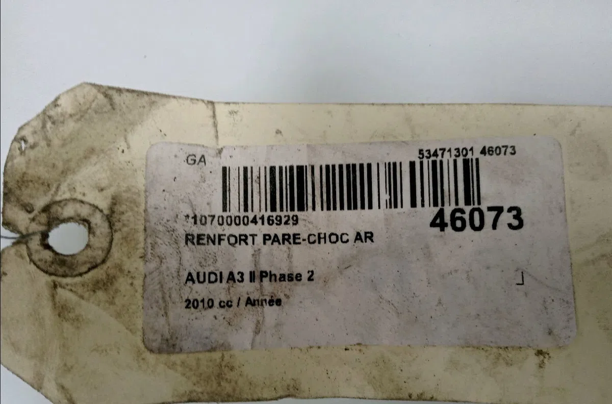 Renfort pare-choc arrière Audi A3 (8P1) 2.0 tdi 16v (2003-2012) 3 portes occasion