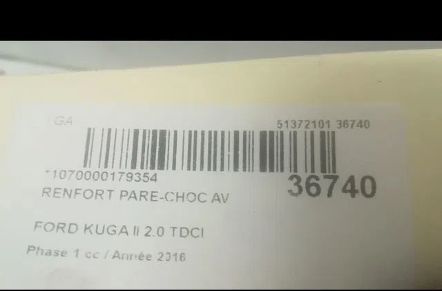 Renfort pare-choc avant Ford KUGA II (DM2) 2.0 tdci (2013-2014) occasion