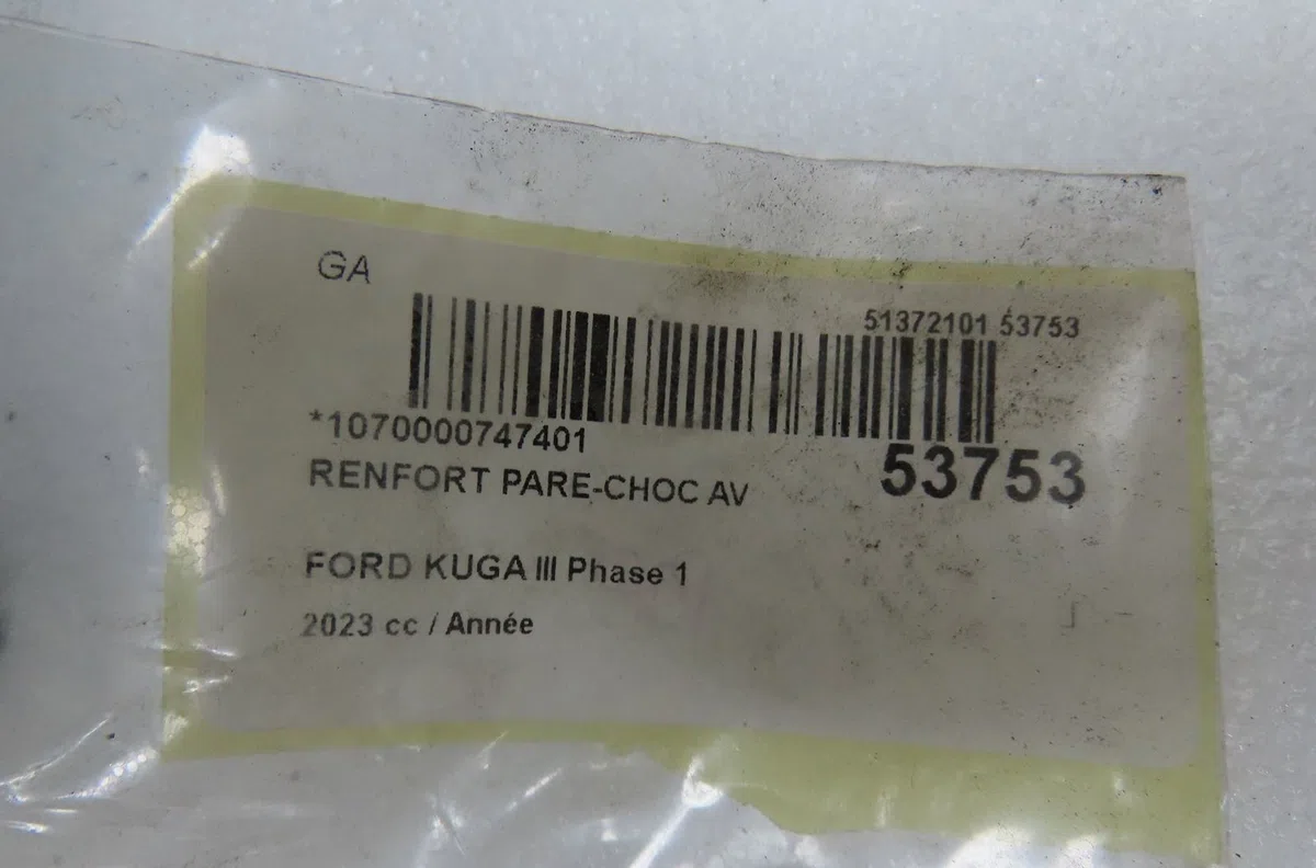 Renfort pare-choc avant Ford KUGA III (DFK) 2.5 hybrid flex (2023) occasion