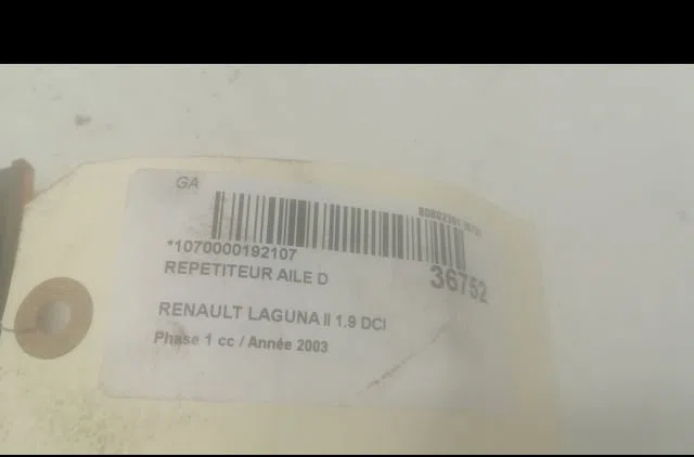 Répétiteur aile droite Renault LAGUNA II (BG0-1_) 1.9 dci (bg08, bg0g) (2001-2007) occasion