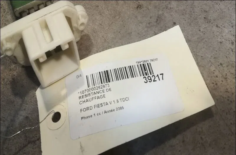 Resistance de chauffage Ford FIESTA V (JH_, JD_) 1.6 tdci (2004-2008) occasion