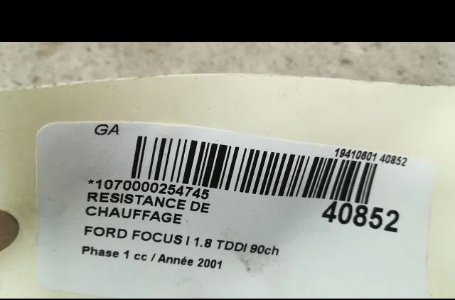 Resistance de chauffage Ford FOCUS I (DAW, DBW) 1.8 turbo di - tddi (1998-2004) occasion