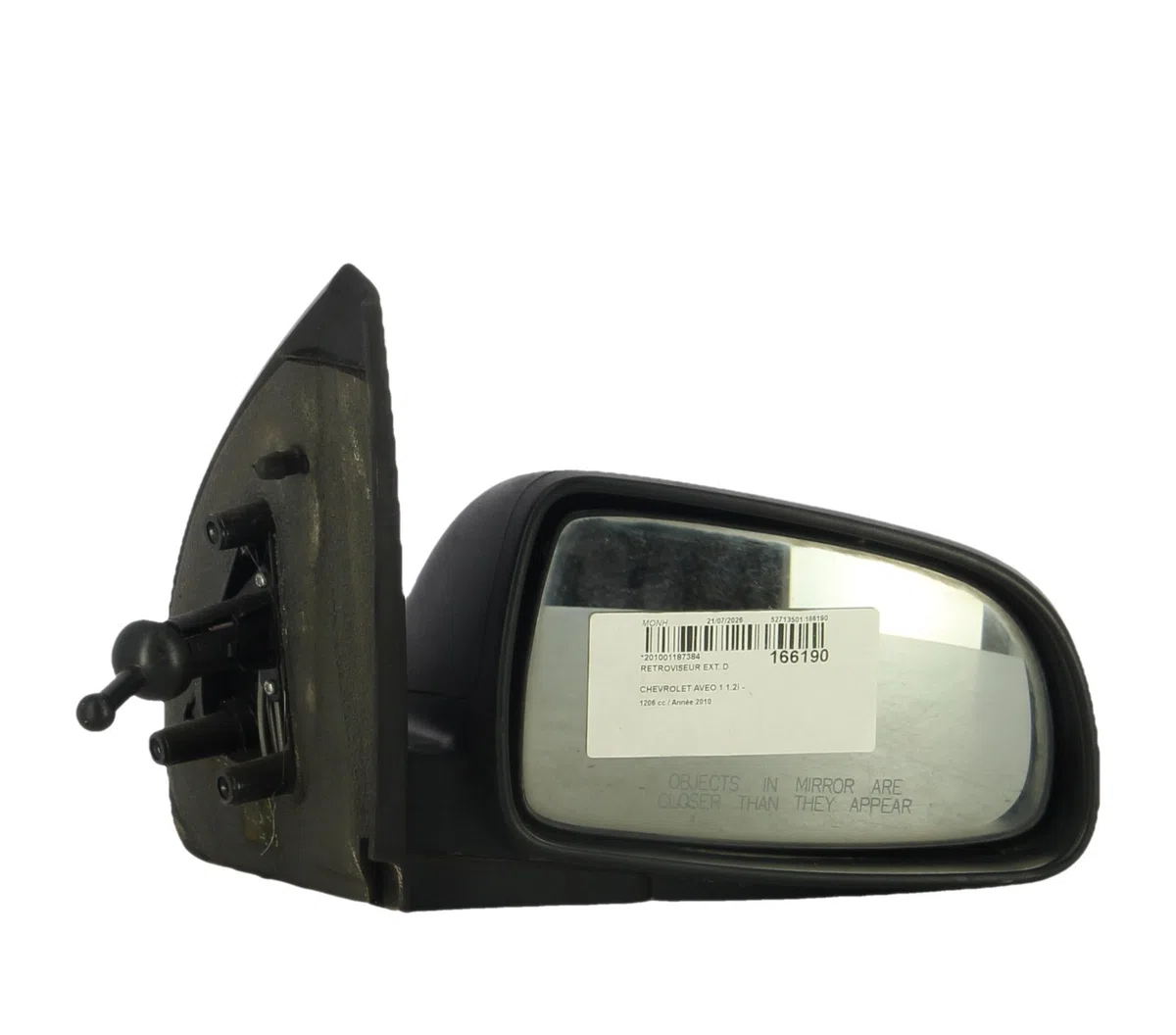 Retroviseur exterieur manuel droit Chevrolet AVEO - KALOS 3-5 portes (T250, T255) 1.2 (2008) 5 portes occasion