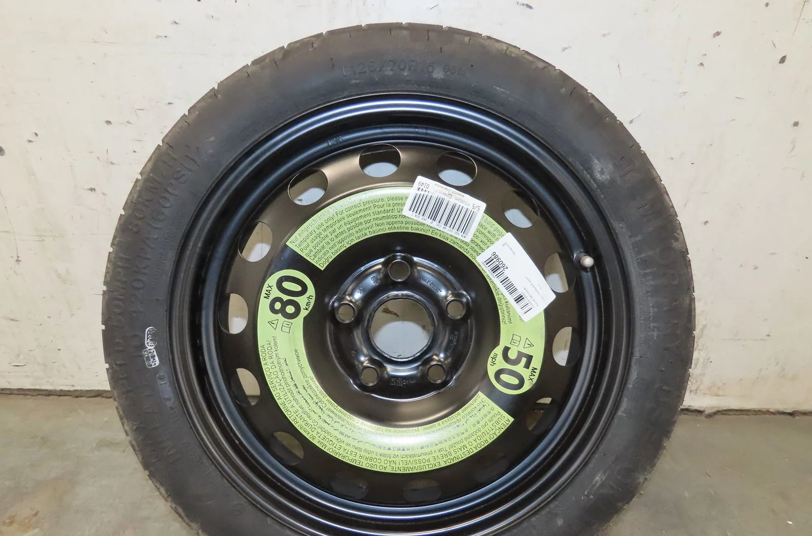 Roue de secours Volkswagen GOLF SPORTSVAN VII (AM1, AN1) 1.4 tsi (2014-2018) occasion