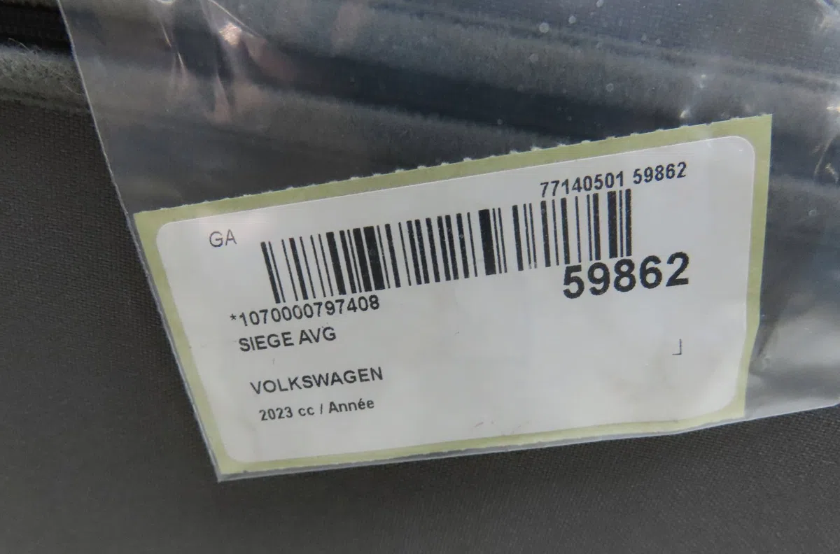 Siège avant gauche Volkswagen TRANSPORTER VI Camion plate-forme-Châssis (SFD, SFE, SFL, SF 2.0 tdi 4motion (2015-2019) o