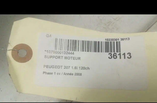 Support moteur PEUGEOT 207 2008 occasion