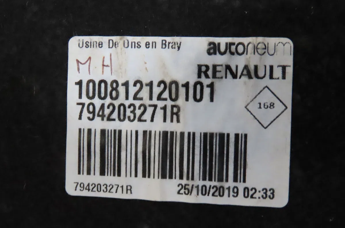 Tablette plage arrière Renault ZOE (BFM_) Zoe (bfmc, bfmd) (2019) occasion