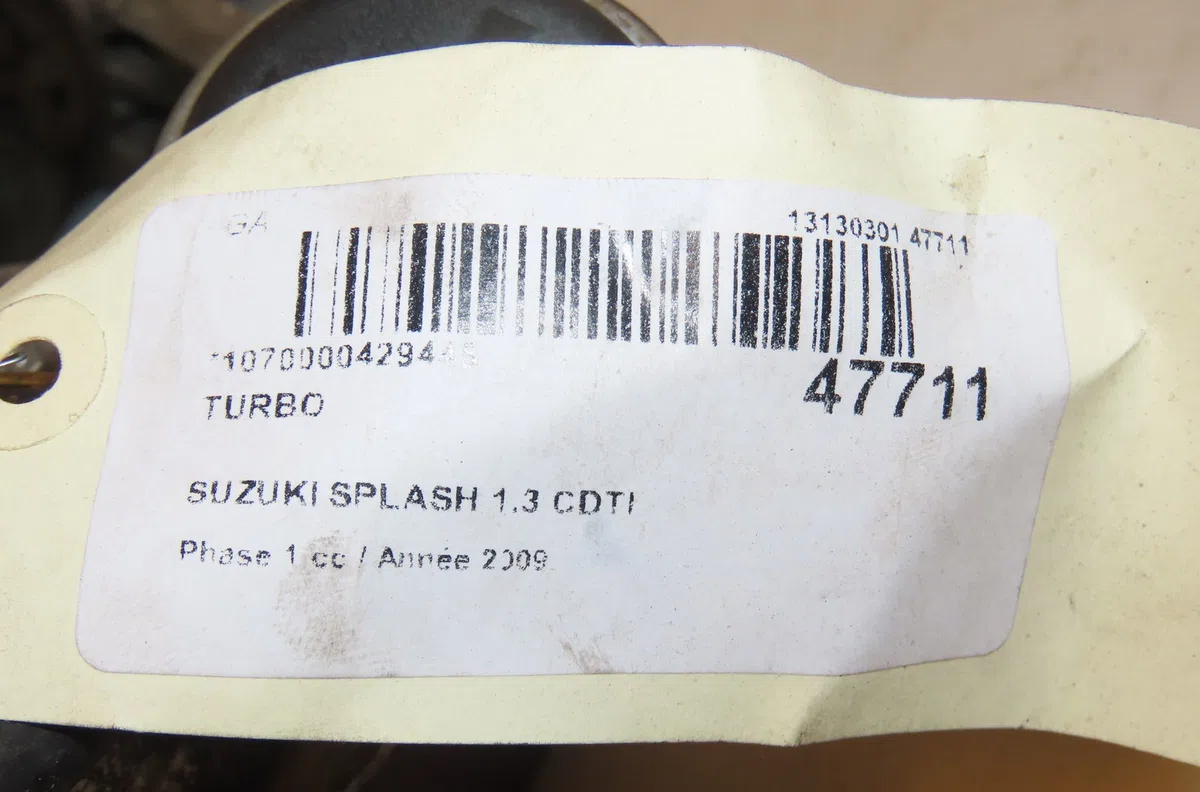 Turbo Suzuki SPLASH (EX) 1.3 cdti (a5b 413d) (2008) occasion