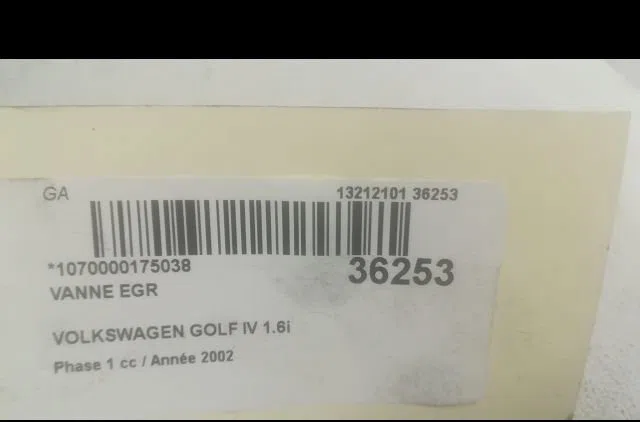 Vanne egr Volkswagen GOLF IV (1J1) 1.6 16v (2000-2005) occasion