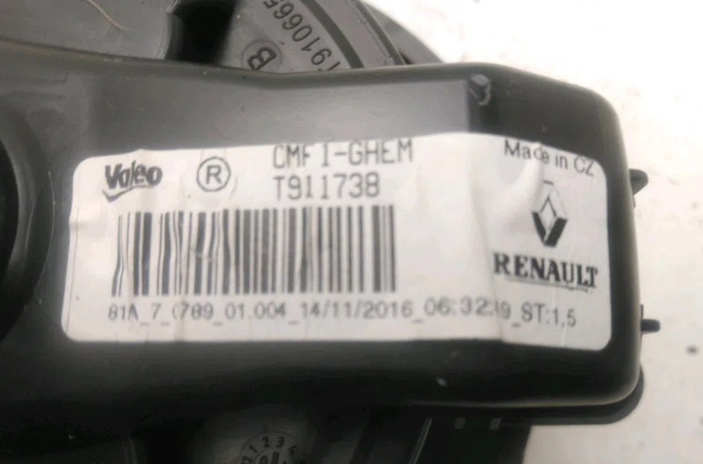 Ventilateur de chauffage Renault ESPACE V (JR_) 1.6 dci 160 (2015) occasion