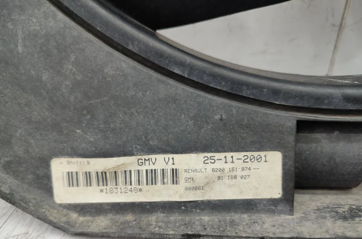 Ventilateur de refroidissement RENAULT TRAFIC 2 PHASE 1 occasion
