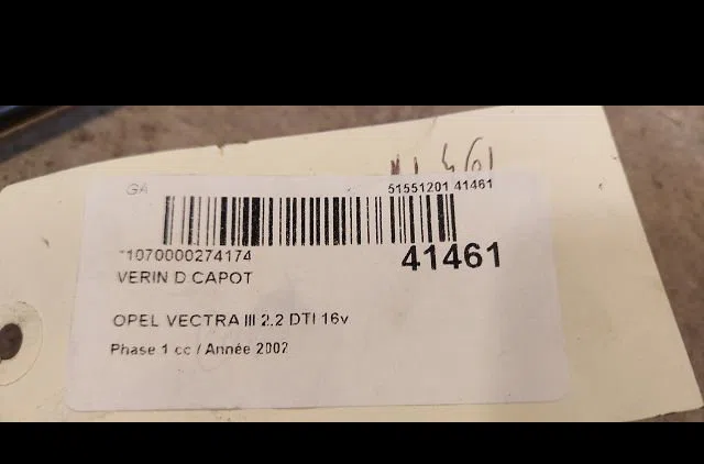 Verin d capot Opel VECTRA C (Z02) 2.2 dti 16v (f69) (2002-2004) occasion
