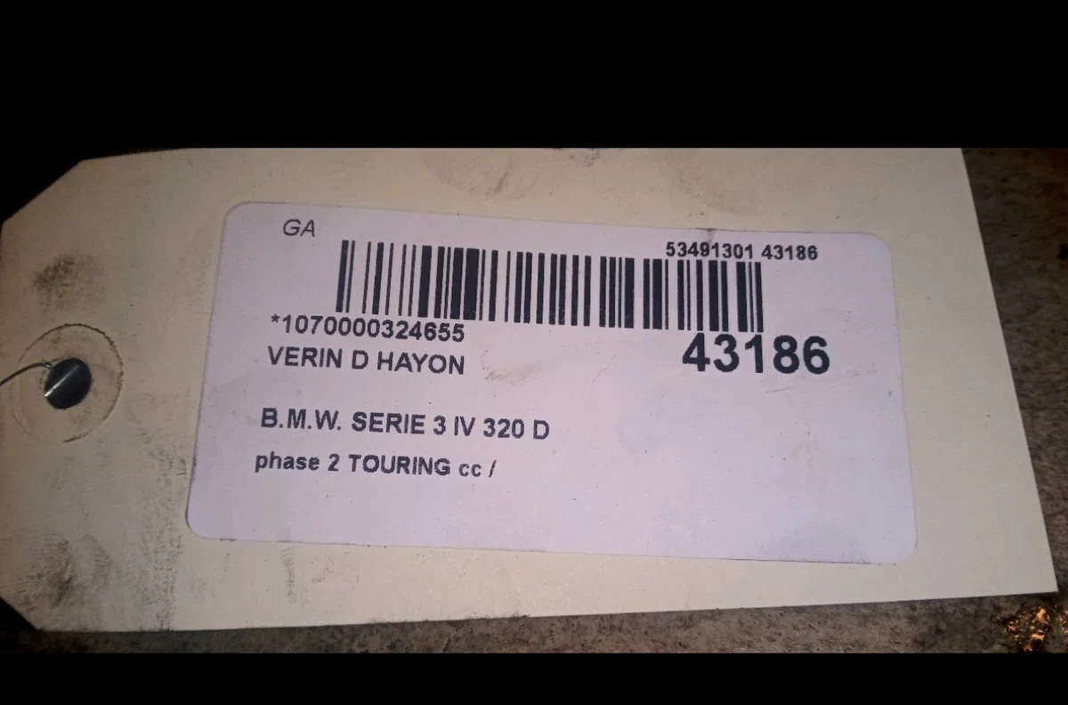 Verin droit hayon Bmw 3 Touring (E46) 320 d (2000-2001) occasion
