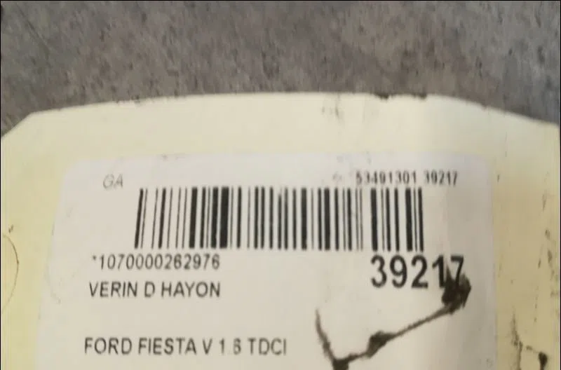Verin droit hayon Ford FIESTA V (JH_, JD_) 1.6 tdci (2004-2008) occasion