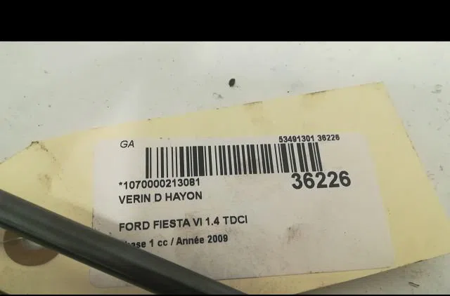 Verin droit hayon FORD FIESTA VI 2009 occasion