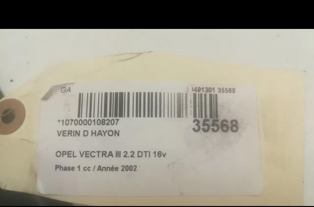 Verin droit hayon Opel VECTRA C GTS (Z02) 2.2 dti 16v (f68) (2002-2006) occasion