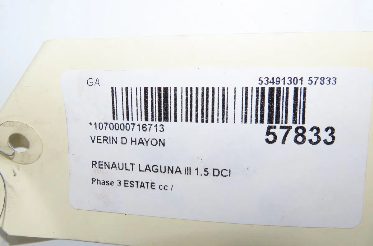 Verin droit hayon Renault LAGUNA III Grandtour (KT0-1) 1.5 dci (kt0a, kt0r, kt02) (2007-2015) occasion
