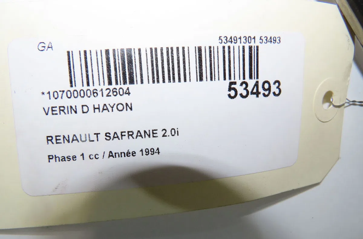 Verin droit hayon Renault SAFRANE I (B54_) 2.0 (b540) (1992-1996) occasion