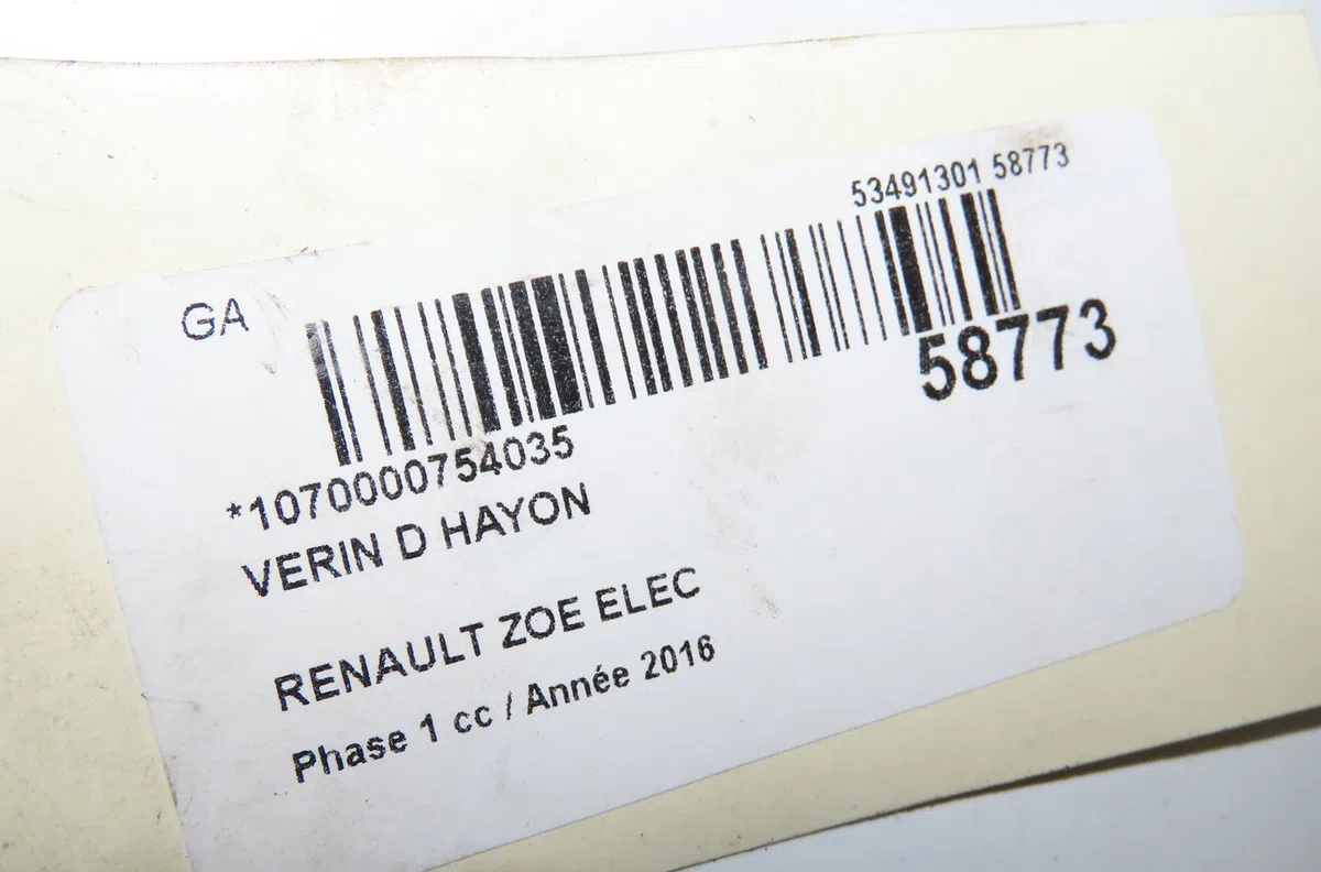 Verin droit hayon Renault ZOE (BFM_) Zoe (2012) occasion