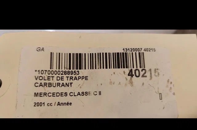 Volet de trappe carburant Mercedes-benz CLASSE C (W203) C 220 cdi (203.006) (2000-2007) occasion