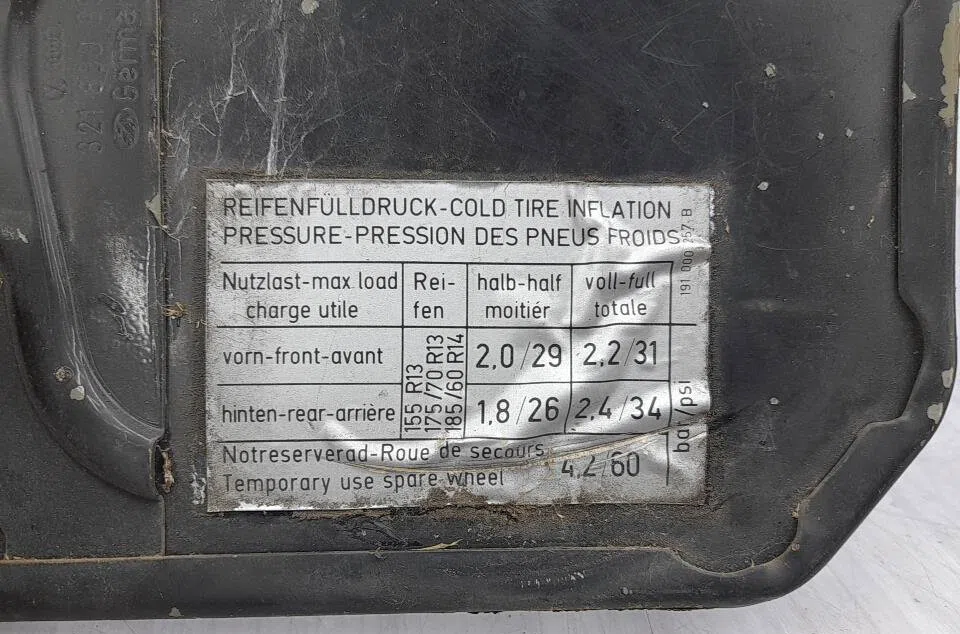 Volet de trappe carburant VOLKSWAGEN GOLF 2 occasion